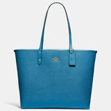 Coach Reversible City Tote in Signature Canvas with PacMan Ghosts Print-One Quarter