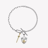 Disney Mulan Magnolia and Sword Chain Bracelet-One Quarter