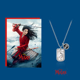 Disney Princess Mulan Pendant Necklace-One Quarter