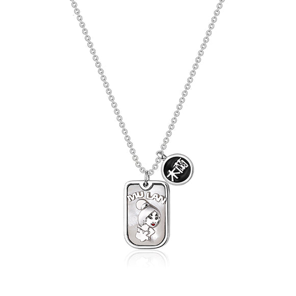 Disney Princess Mulan Pendant Necklace-One Quarter