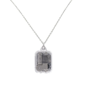 Ghibili Castle in the Sky Music Box Pendant Necklace-One Quarter