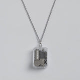 Ghibili Castle in the Sky Music Box Pendant Necklace-One Quarter
