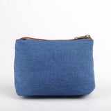 Ghibili My Neighbor Totoro Embroidery Denim Wide Pouch-One Quarter