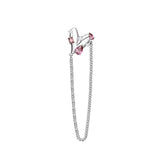 HeFang Jewelry Barbie Fancy Heart Chain Earring-One Quarter