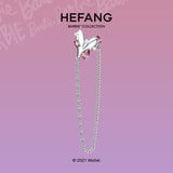 HeFang Jewelry Barbie Fancy Heart Chain Earring-One Quarter