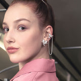 HeFang Jewelry Barbie Fancy Heart Chain Earring-One Quarter