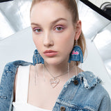 HeFang Jewelry Barbie Heart Pearl Pendant Necklace-One Quarter