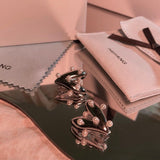 HeFang Jewelry Barbie Heart and Pearl Earrings-One Quarter