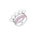 HeFang Jewelry Barbie Pink BOBO Statement Ring-One Quarter