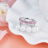 HeFang Jewelry Barbie Pink BOBO Statement Ring-One Quarter