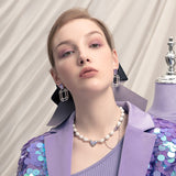 HeFang Jewelry Barbie Shining Drop Earrings-One Quarter