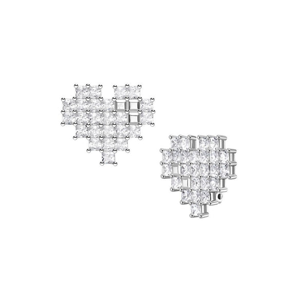 HeFang Jewelry Barbie Sweet Heart Earrings-One Quarter