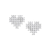 HeFang Jewelry Barbie Sweet Heart Earrings-One Quarter