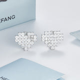 HeFang Jewelry Barbie Sweet Heart Earrings-One Quarter