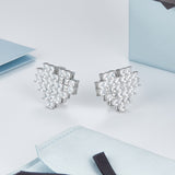 HeFang Jewelry Barbie Sweet Heart Earrings-One Quarter