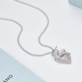 HeFang Jewelry Barbie Sweet Heart Pendant Necklace-One Quarter