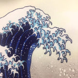 Hokusai Fuji Wave Canvas Tote Bag-One Quarter