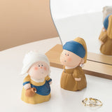 Jan Vameer Girl with a Pearl Earring Mini Statue Collectible Figurine-One Quarter