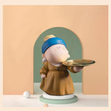 Jan Vameer Girl with a Pearl Earring Storage Tray Figurine-One Quarter