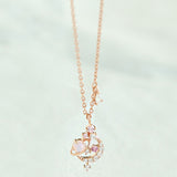 Le Petit Prince Rose Gold Asteroid B612 Pendant Necklace-One Quarter