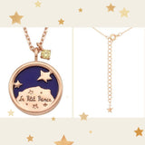 Le Petit Prince Rose Gold Asteroid Pendant Necklace-One Quarter