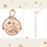 Le Petit Prince Rose Gold Coin Pendant Necklace-One Quarter