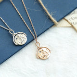 Le Petit Prince Rose Gold Coin Pendant Necklace-One Quarter