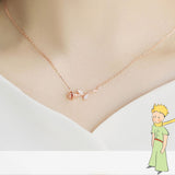 Le Petit Prince Rose Gold My Rose Pendant Necklace-One Quarter