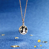 Le Petit Prince Rose Gold Stars Pendant Necklace-One Quarter