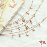 Le Petit Prince Rose Stars Chain Bracelet-One Quarter