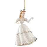 Lenox Beauty and the Beast Christmastime Belle Ornament-One Quarter