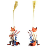 Lenox Zootopia Fox Nick and Bunny Judy Ornament-One Quarter