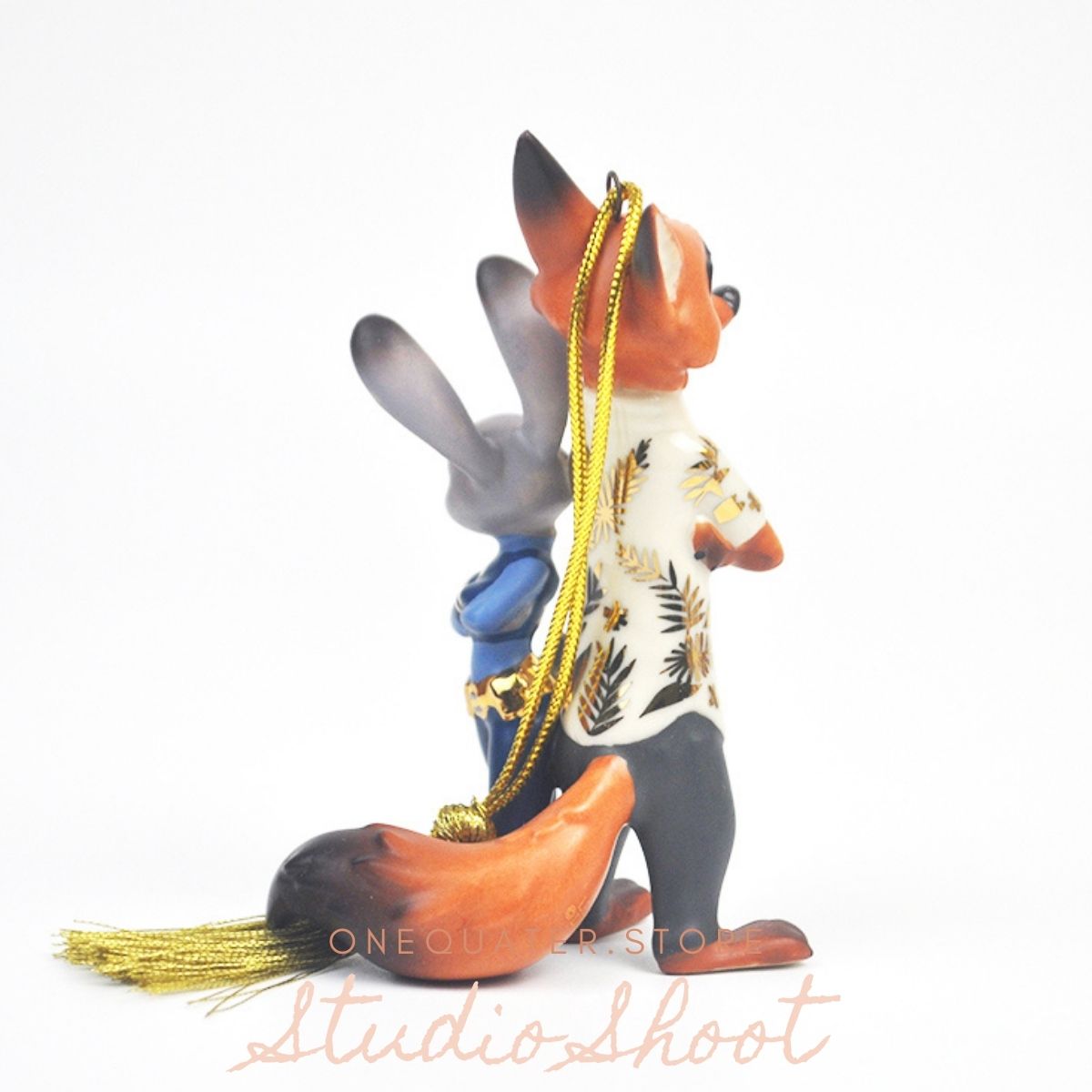Zootopia Fox Nick and Bunny Judy Ornament - One Quarter