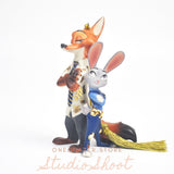 Lenox Zootopia Fox Nick and Bunny Judy Ornament-One Quarter