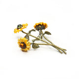 Michael Michaud Van Gogh Sunflowers Brooch-One Quarter