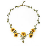 Michael Michaud Van Gogh Sunflowers Chain Necklace-One Quarter