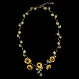 Michael Michaud Van Gogh Sunflowers Chain Necklace-One Quarter