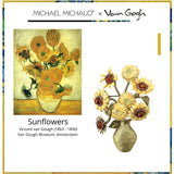 Michael Michaud Van Gogh Sunflowers Vase Brooch-One Quarter