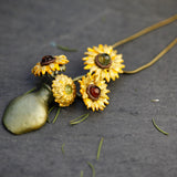 Michael Michaud Van Gogh Sunflowers Vase Pendant Necklace-One Quarter