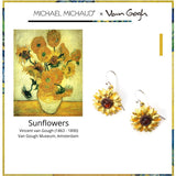 Michael Michaud Van Gogh Sunflowers Wire Earrings-One Quarter