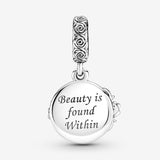 Pandora Beauty and the Beast Dancing Dangle Charm-One Quarter