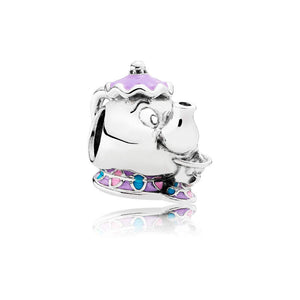 Pandora Beauty and the Beast Mrs. Potts and Chip Charm-One Quarter