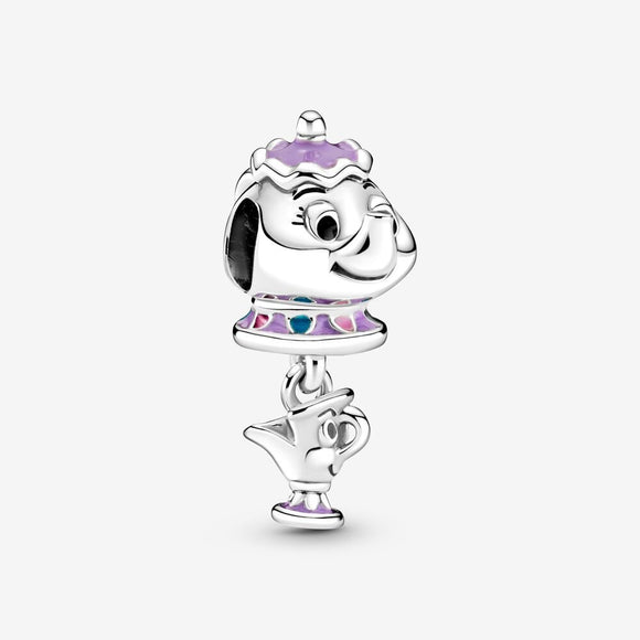 Pandora Beauty and the Beast Mrs. Potts and Chip Dangle Charm-One Quarter