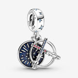 Pandora Star Wars Lightsaber Double Dangle Charm-One Quarter