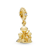 Pandora Disney Aladdin Agrabah Castle Dangle Charm-One Quarter