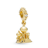 Pandora Disney Aladdin Agrabah Castle Dangle Charm-One Quarter