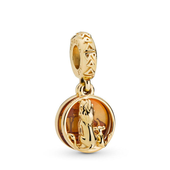 Pandora Disney The Lion King Simba and Mufasa Sunset Dangle Charm-One Quarter