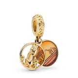 Pandora Disney The Lion King Simba and Mufasa Sunset Dangle Charm-One Quarter