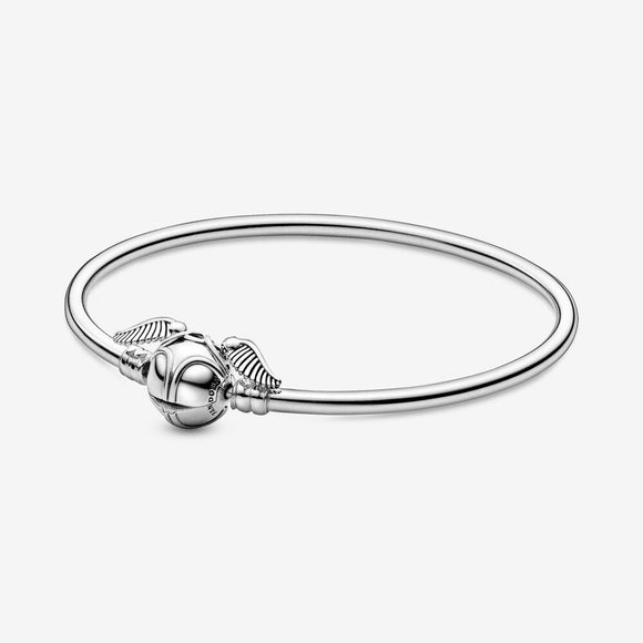 Pandora Harry Potter Golden Snitch Clasp Bangle-One Quarter