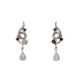 Samantha Thavasa Harry Potter Slytherin Serpent Drop Earrings-One Quarter